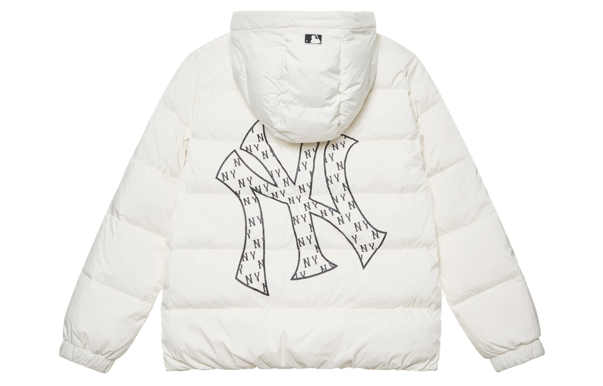 Зимняя куртка 24FW MLB New York Yankees Пуховик Унисекс Кремовая Текстура - изображение 1