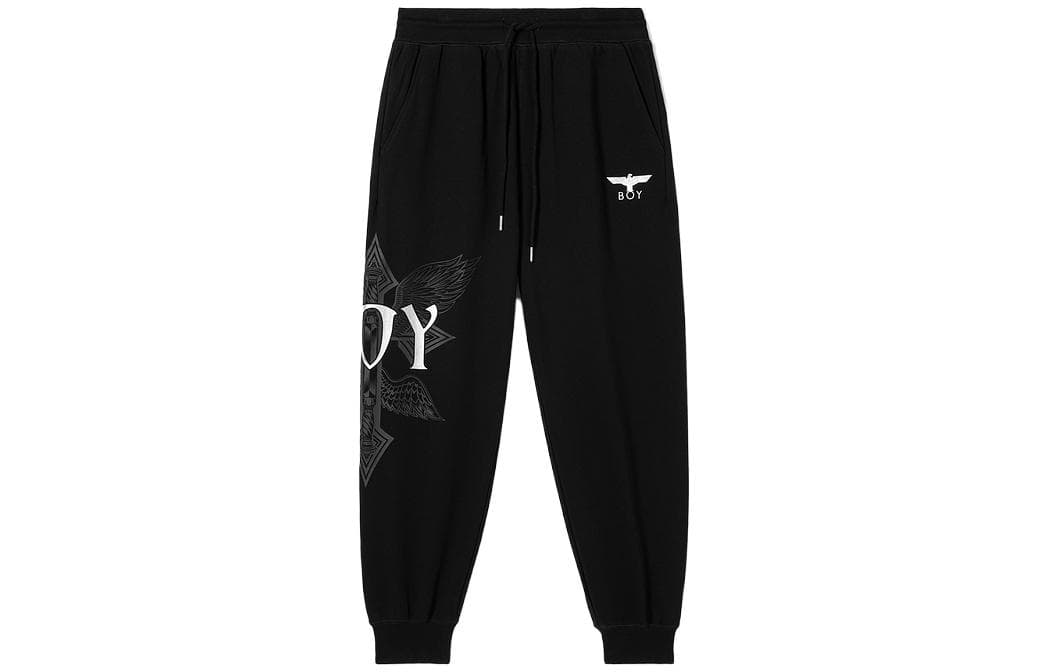 Штаны Boy London Спортивные трикотажные штаны унисекс черные - изображение 1