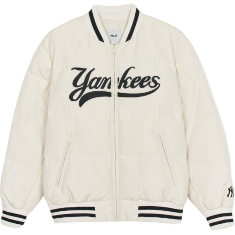 Зимняя куртка MLB Varsity New York Yankees Пуховик Унисекс Белый - изображение 1