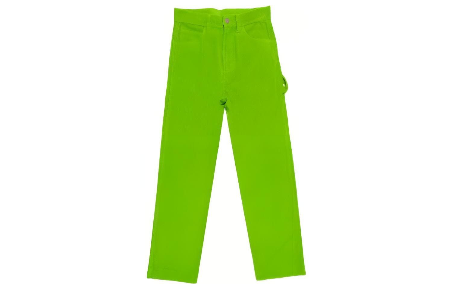Штаны Drew House SS22 Corduroy Carpenter Pant Lime - изображение 1