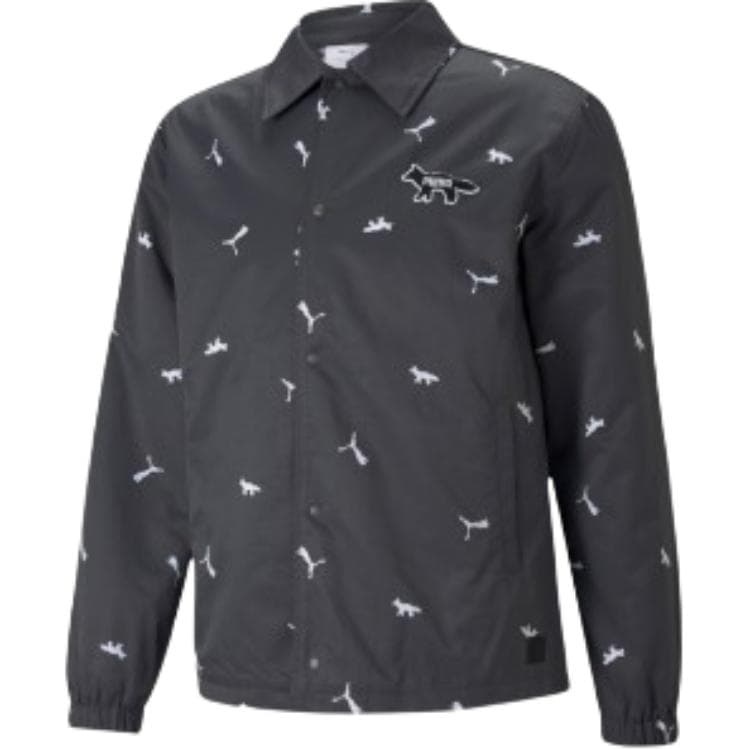 Куртка PUMA x Maison Kitsune AOP Куртки и Пальто Унисекс Черный - изображение 1