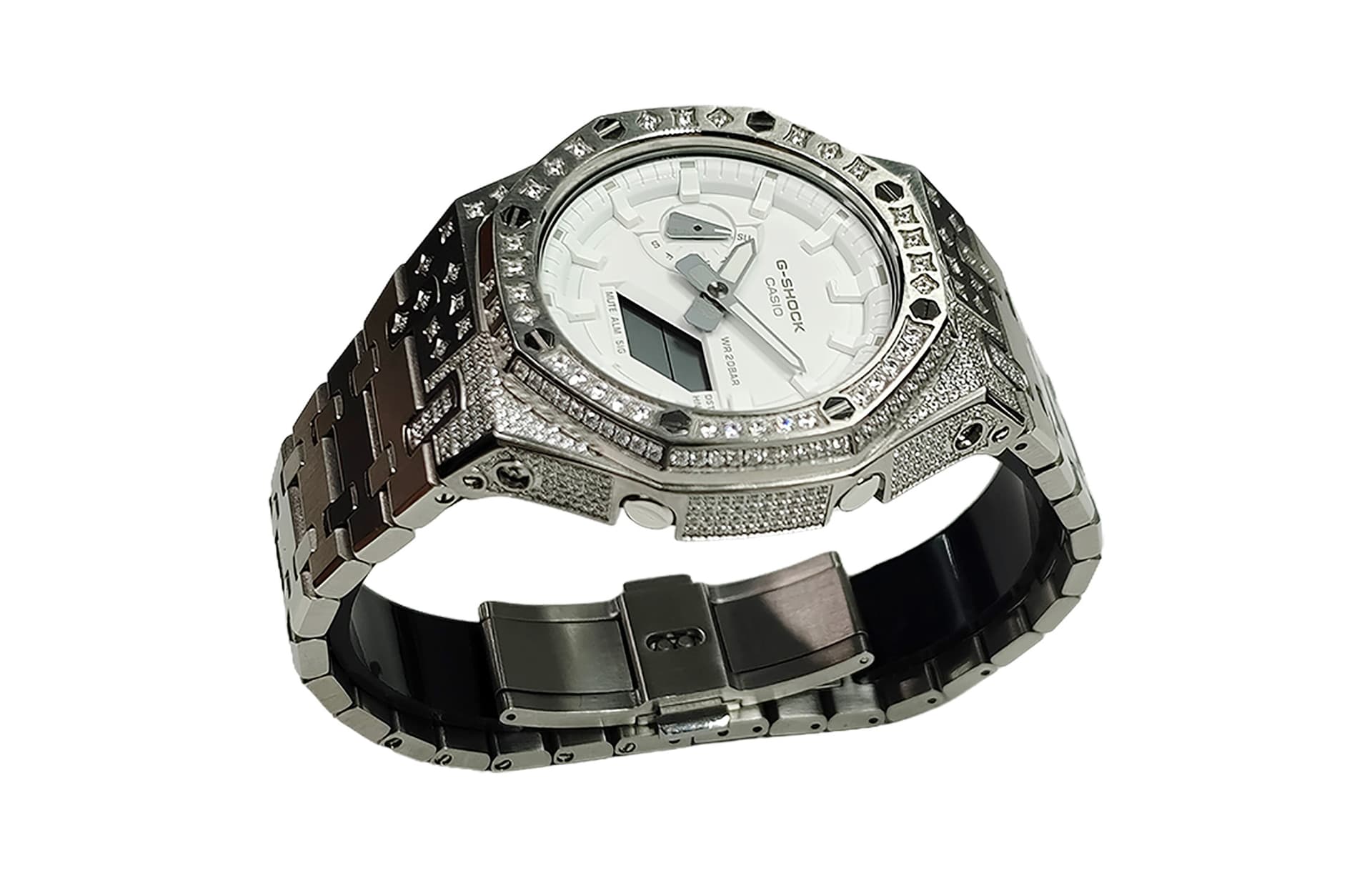 Часы CASIO GA-2100-7A7 Custom Edition Silver Stainless Steel - изображение 6