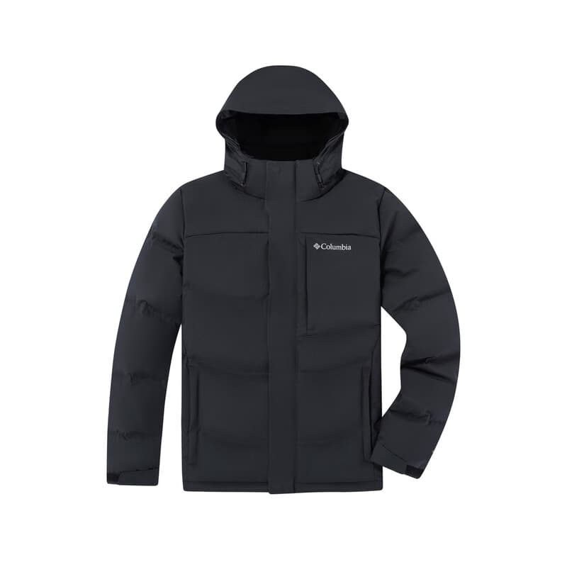 Зимняя куртка Columbia City Outdoor Collection Мужской пуховик графитно-черного цвета - изображение 1