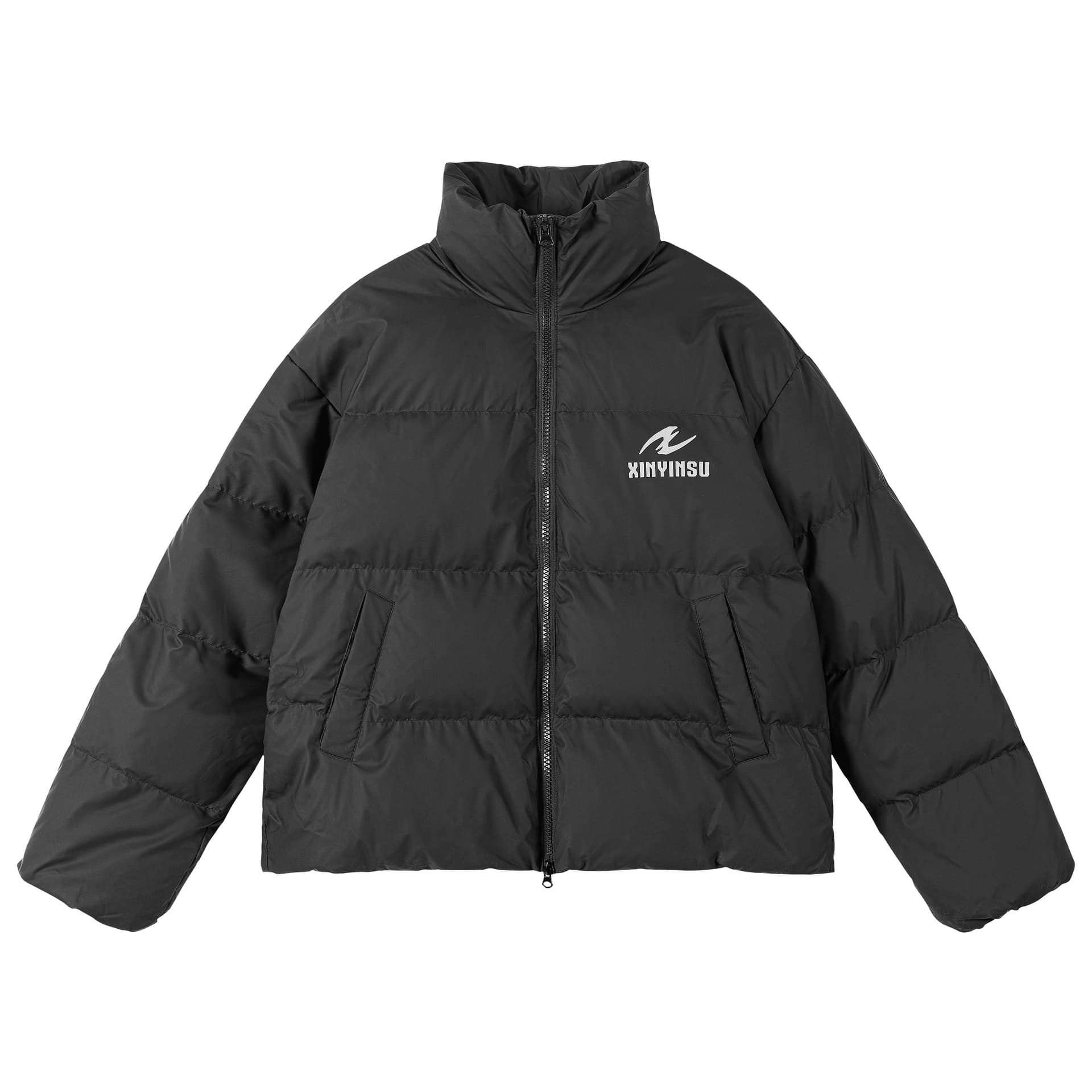 Зимняя куртка XINYINSU FW24 MIST EH Коллекция Пуховик Унисекс Сияющий Циан Черный - изображение 1