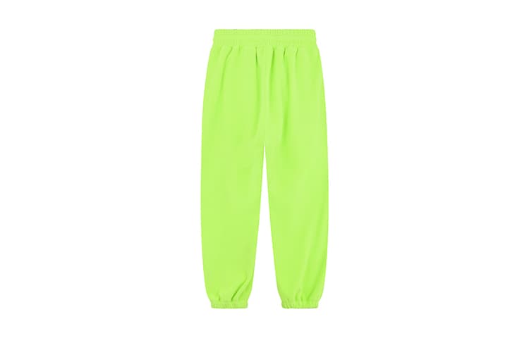 Штаны WE11DONE Lime Green Unisex Вязаные Спортивные Штаны - изображение 1