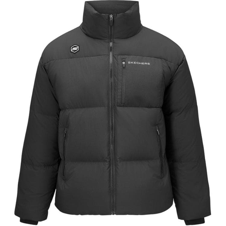 Зимняя куртка Skechers Comfortable Sports Collection Пуховик Мужской Угольный Черный - изображение 1