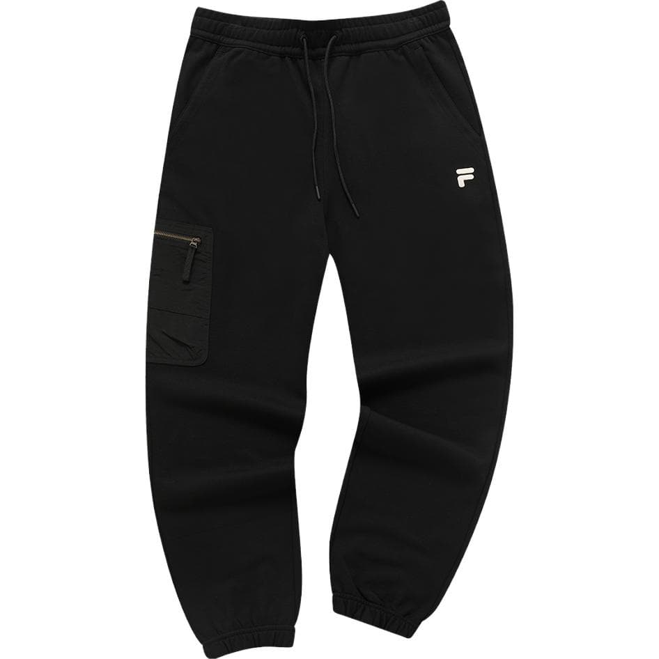 Штаны FILA FUSION FILA FUSION X Вязаные тренировочные брюки мужские черные - изображение 1