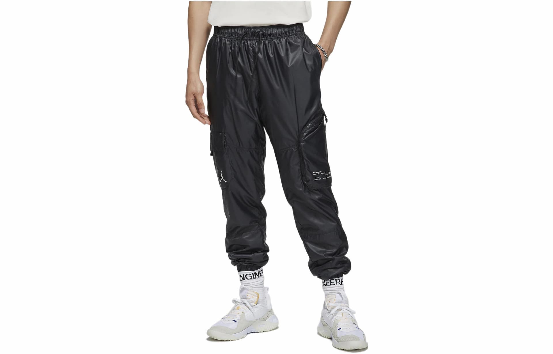 Штаны Jordan Logo Print Joggers Black - изображение 3