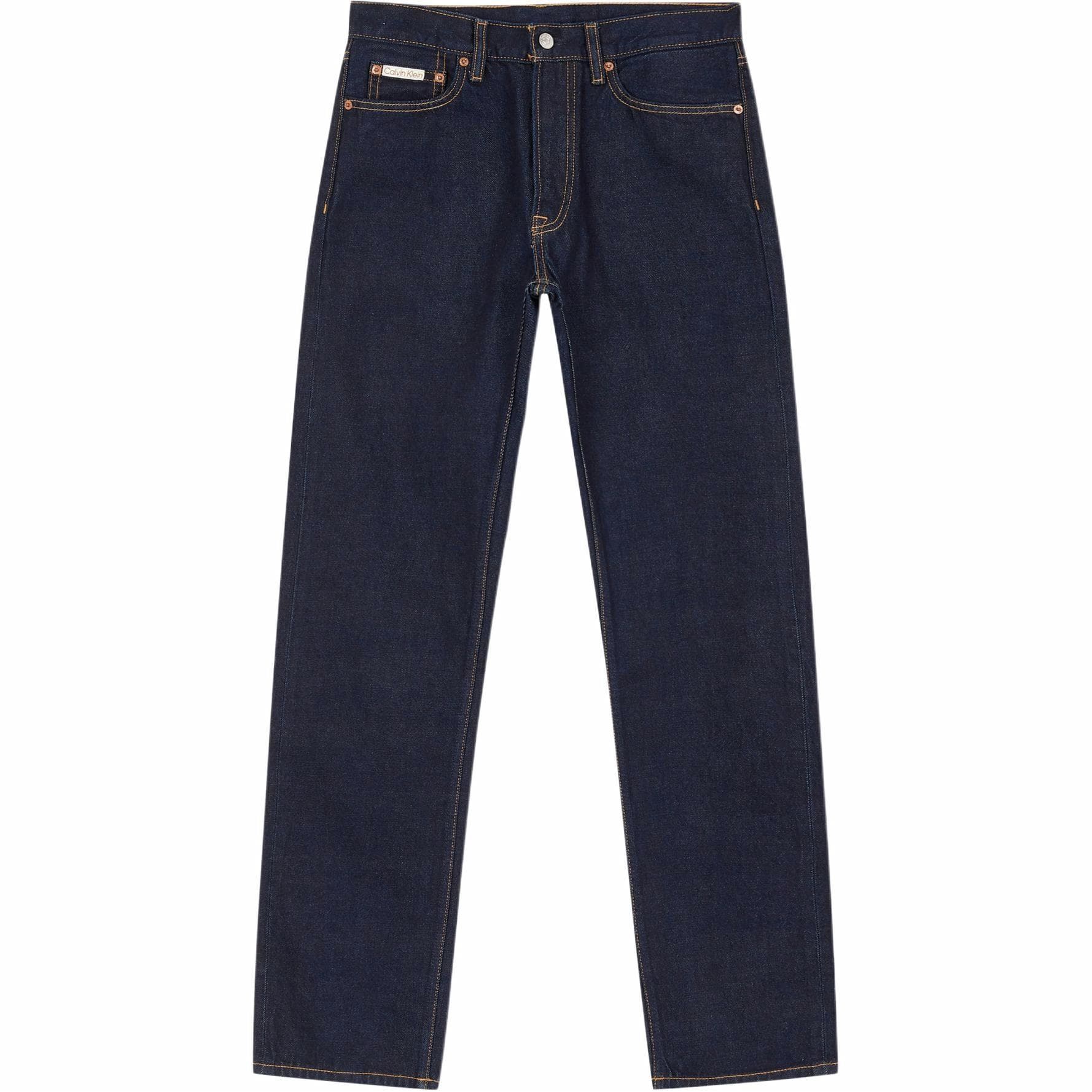 Штаны Calvin Klein Jeans Straight Leg Denim Deep Blue — фото 2