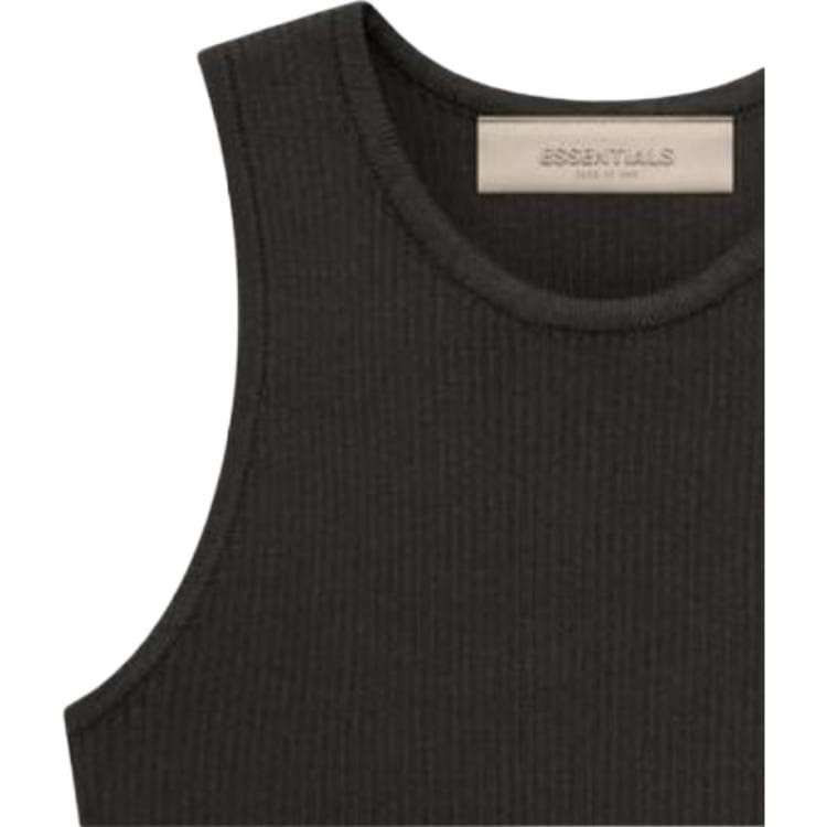 Fear of God Essentials SS23 Womens Knit Rib Sport Tank Off Black - изображение 3