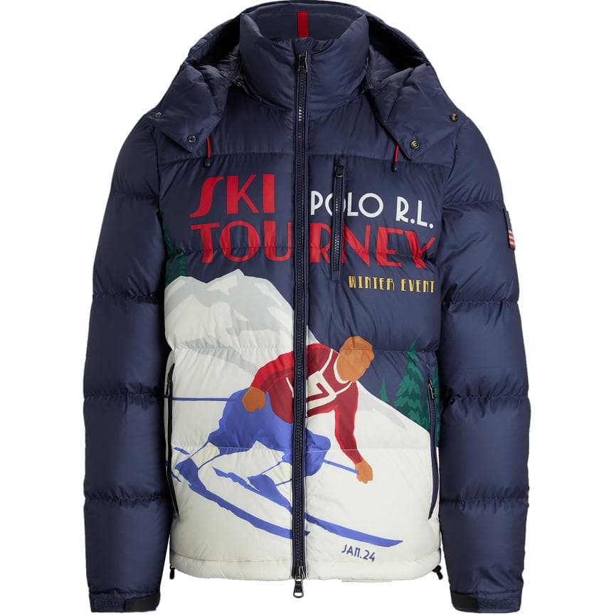 Зимняя куртка Polo Ralph Lauren FW24 Пуховик Мужской Темно-Синий - изображение 1