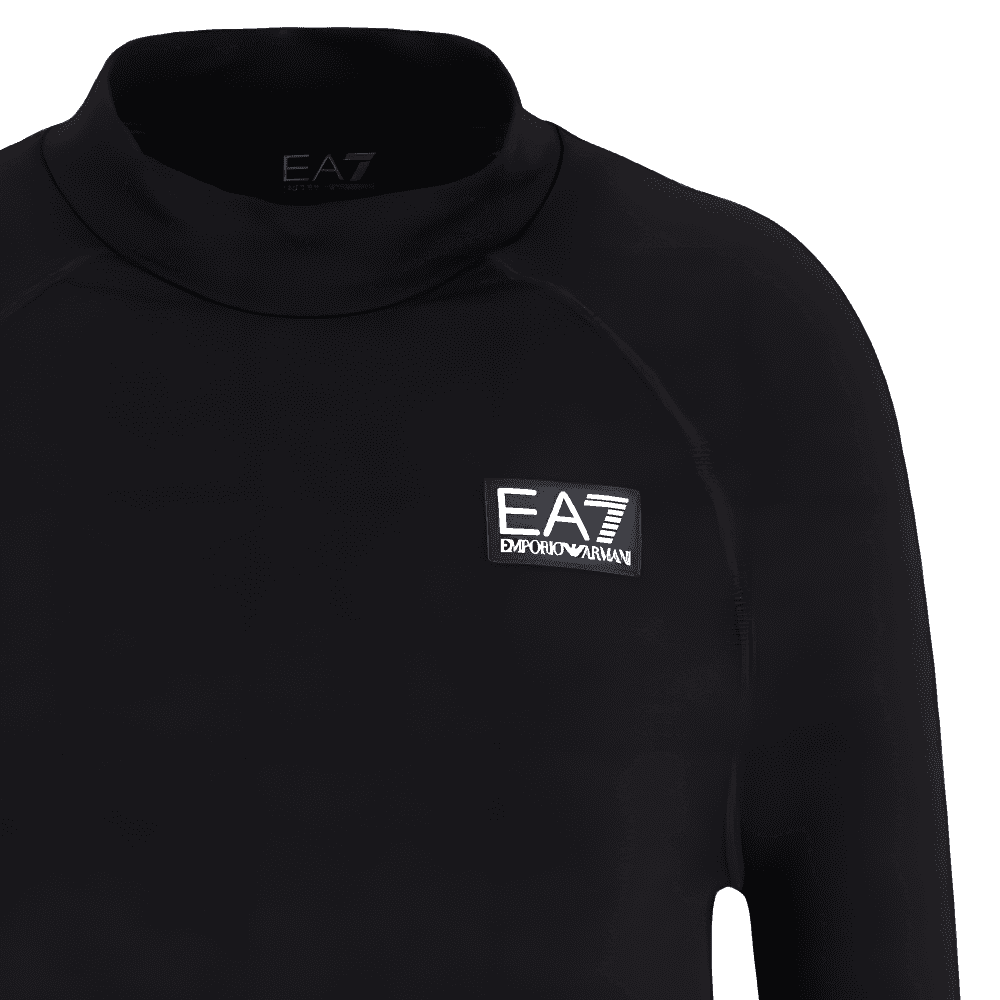 Футболка EMPORIO ARMANI EA7 FW24 T Рубашка Женская Черная - изображение 5