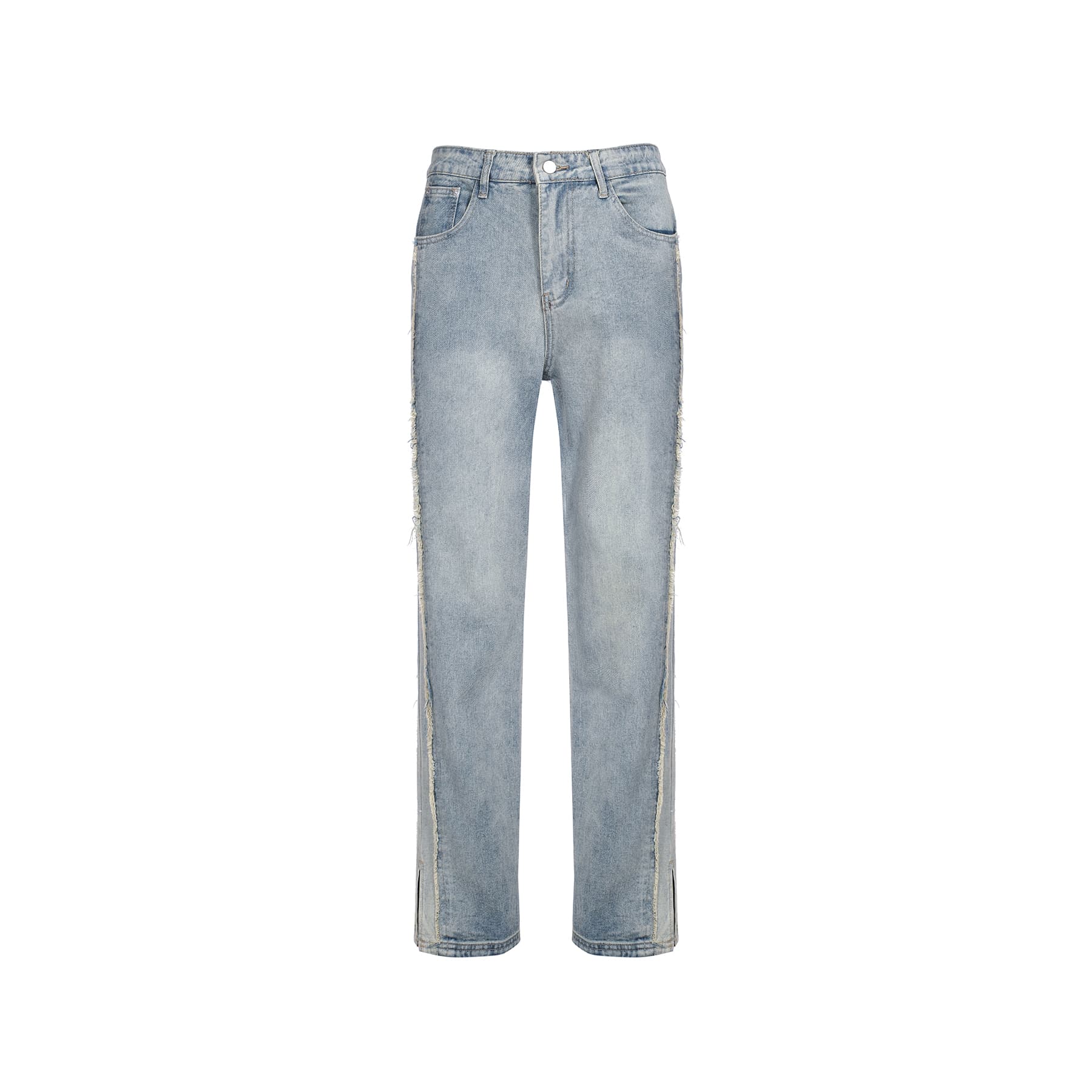 Штаны YearnObtainRainbow Denim Pants Light Blue - изображение 1