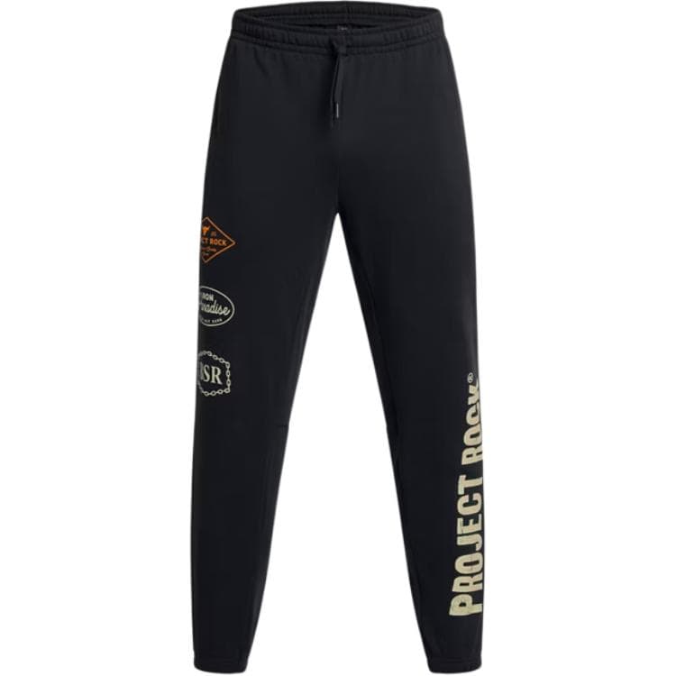 Штаны Under Armour ProjectRock Heavy Duty Tools OF The Trade Вязаные Тренировочные Брюки Мужские Черные - изображение 1