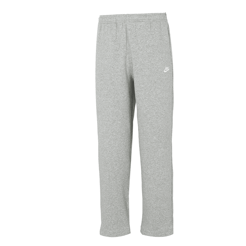 Штаны Nike Клуб Однотонные Тренировочные Комфортные и Дышащие Флисовые Вязаные Тренировочные Штаны Мужские Серые - изображение 1