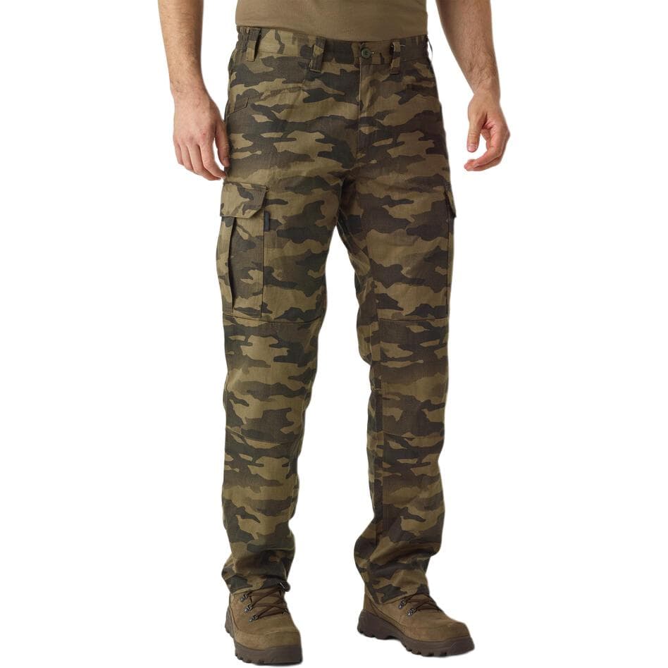 Штаны DECATHLON SOLOGNAC Карго Брюки Мужские Коричневые Камуфляж - изображение 1