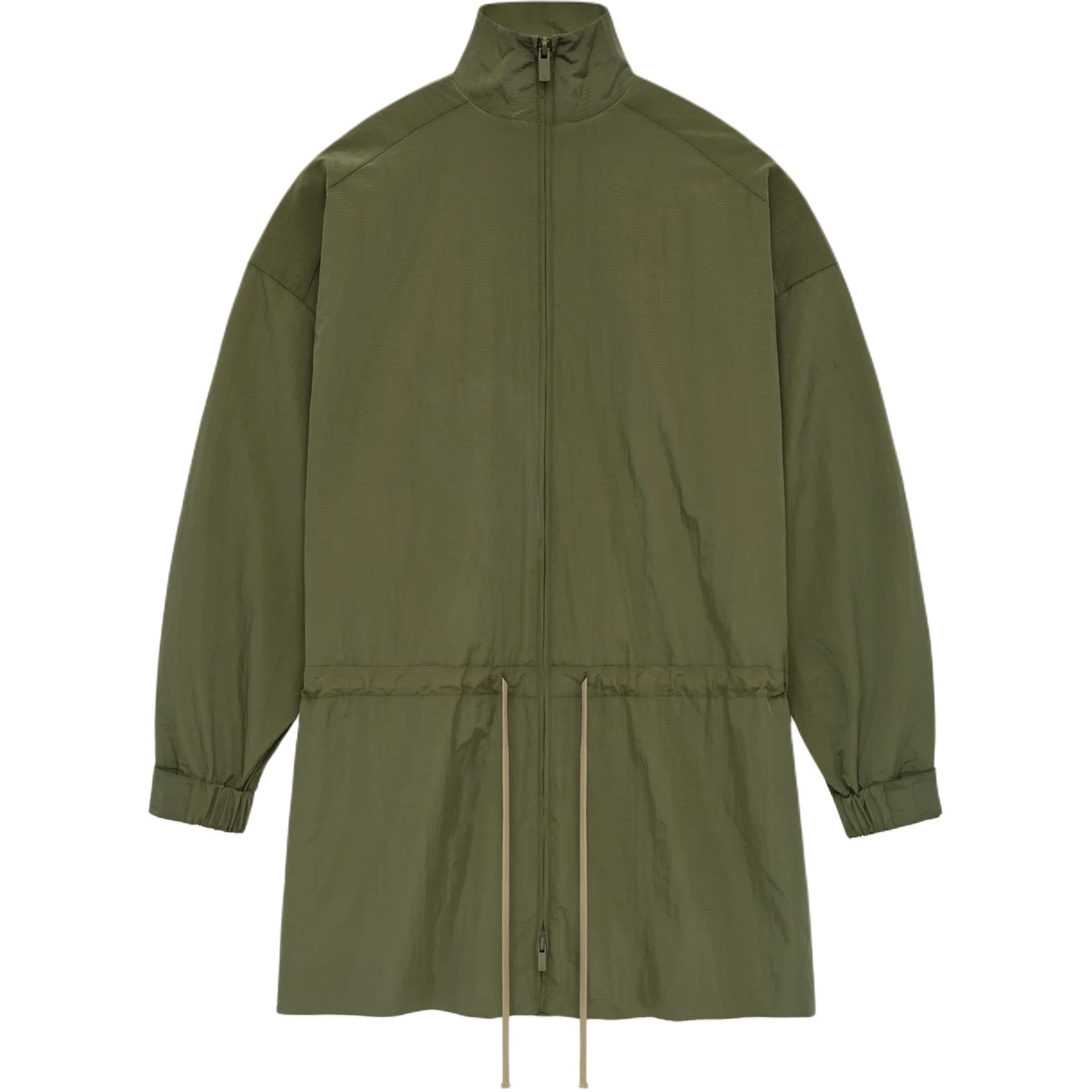 Ветровка Fear Of God Essentials Fall24 BACK to SCHOOL Вечнозеленый Военный стиль Мужской Тренч - изображение 1