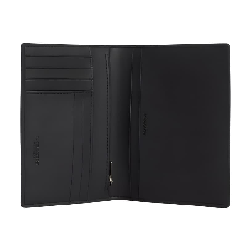 Картхолдер Coach Passport Case Покрытый холст Визитницы Мужской Черно-серый - изображение 2