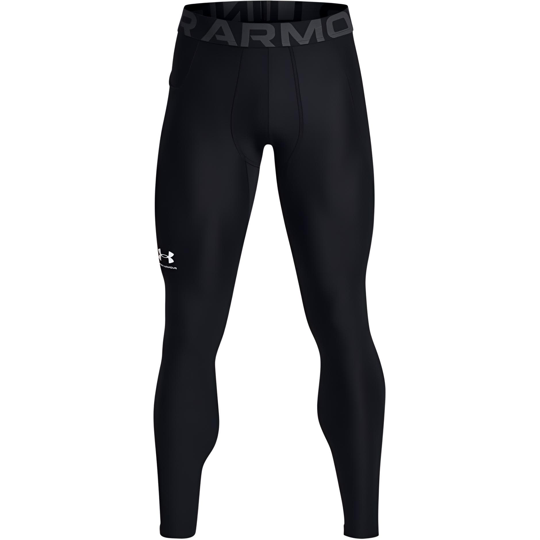 Штаны Under Armour HeatGear Вязаные Тренировочные Штаны Мужские Черные - изображение 1