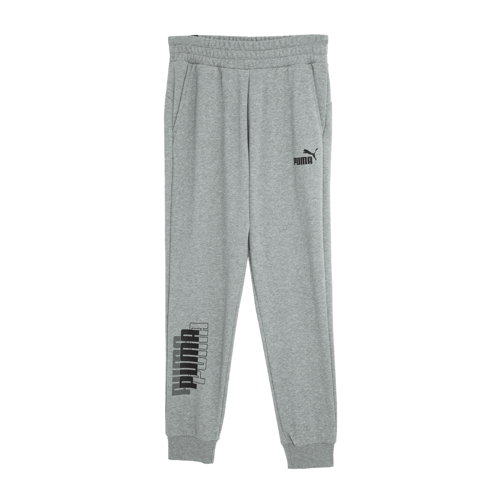 Штаны PUMA POWER Логотип Тренировочные брюки TR Cl Вязаные Тренировочные брюки Мужские Серые - изображение 1
