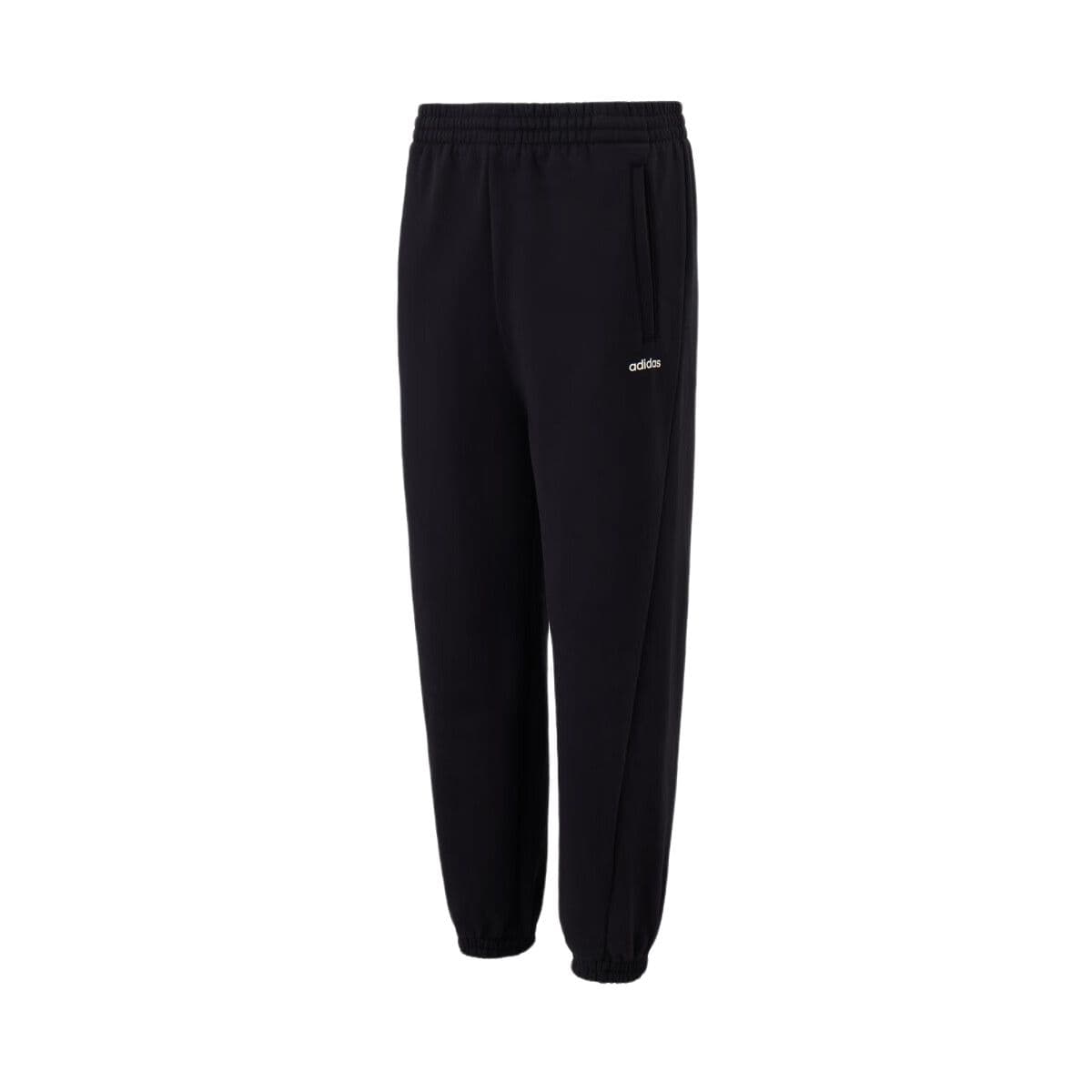 Штаны Adidas Флисовые на подкладке универсальные эластичные манжеты вязаные тренировочные штаны мужские черные - изображение 1