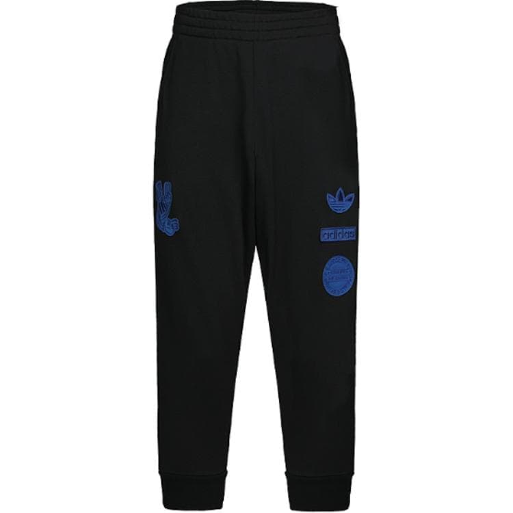 Штаны Adidas Originals Брюки ac Вязаные Тренировочные Брюки Мужские Черные - изображение 1