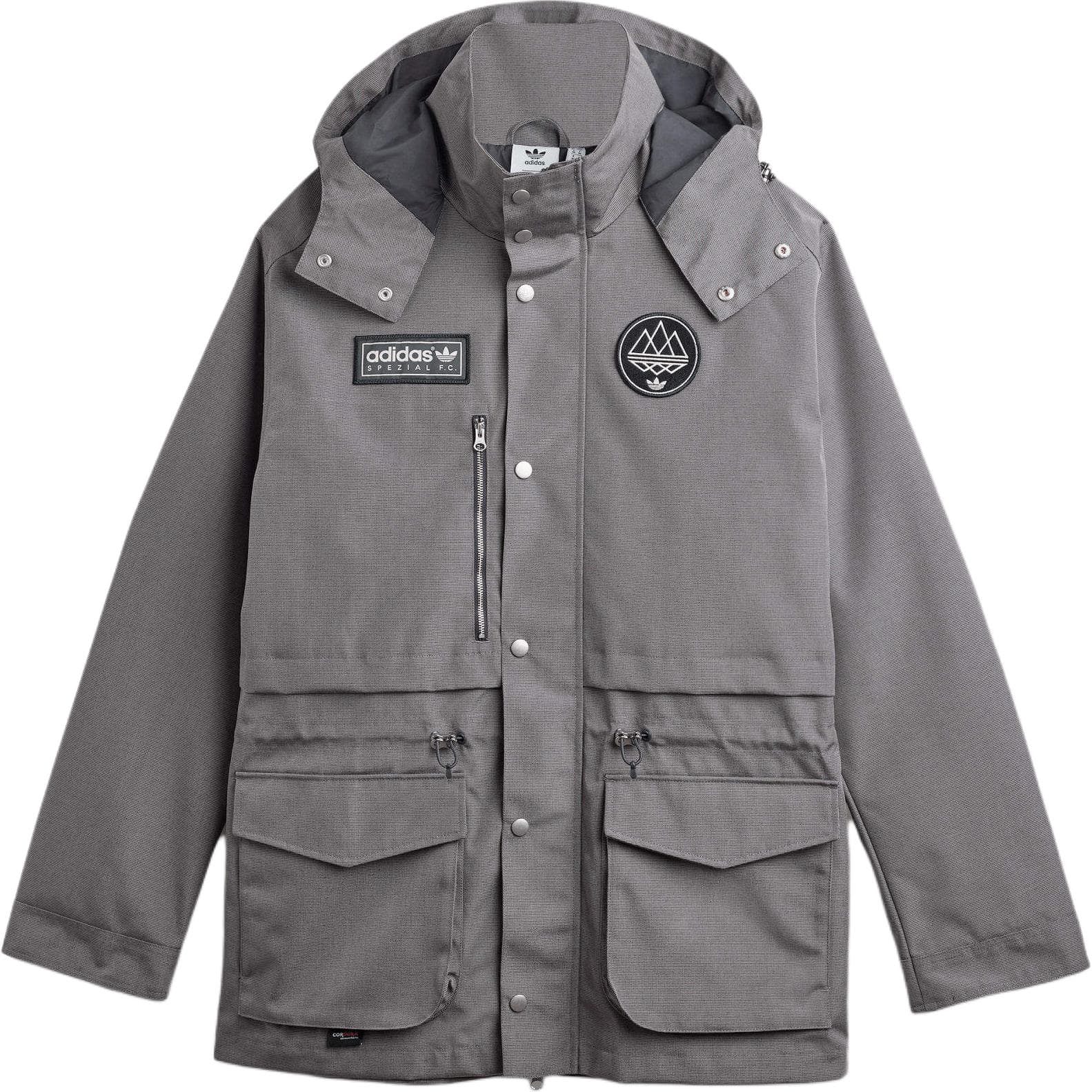 Ветровка Adidas Originals SPEZIAL FW24 FC Anorak Тренчкот Мужской Серый - изображение 1