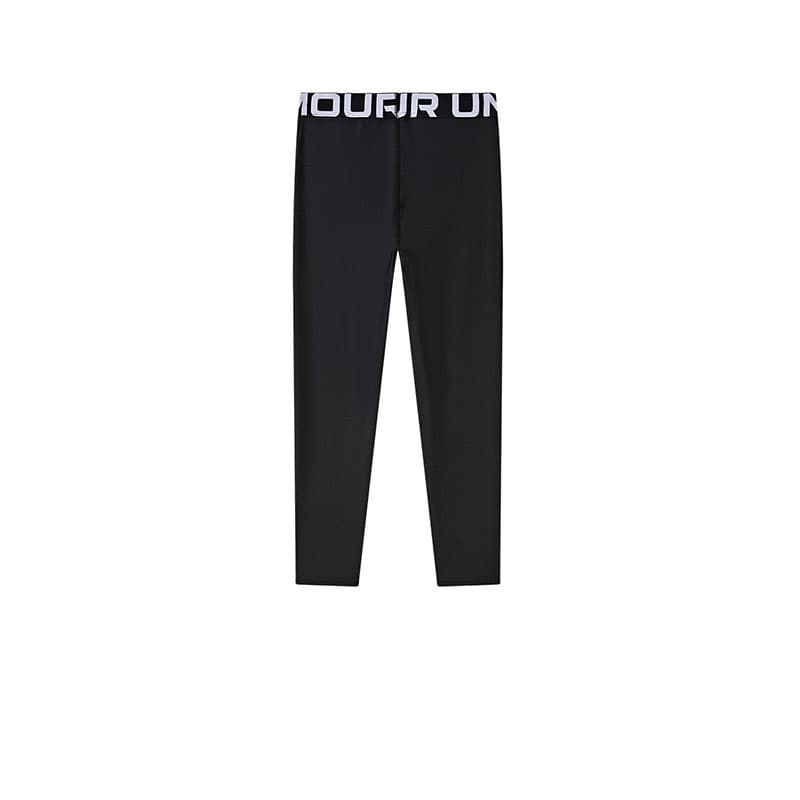 Under Armour Leggings HeatGear Детские Черный Белый - изображение 2