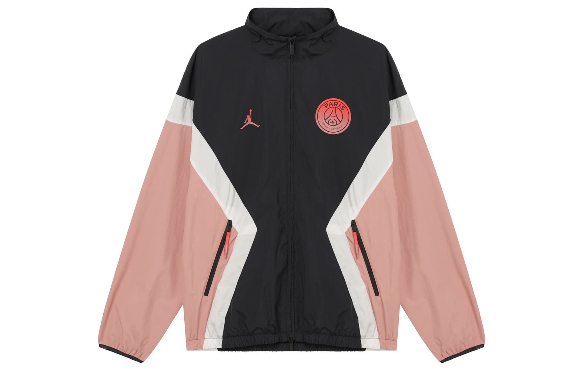 Куртка Jordan Paris Saint Germain FW24 Куртка Мужская Ржаво-розовый Серый черный Парусный белый Инфракрасный красный - изображение 1