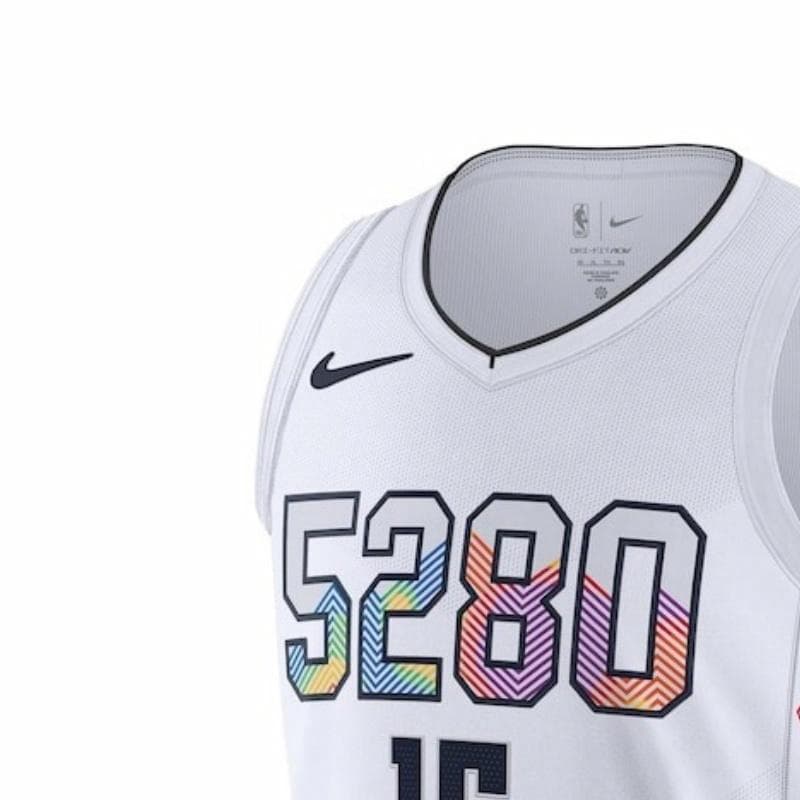 Баскетбольная майка Nike x NBA Denver Nuggets 2024/25 City Edition Sleeveless Basketball Jersey White - изображение 3