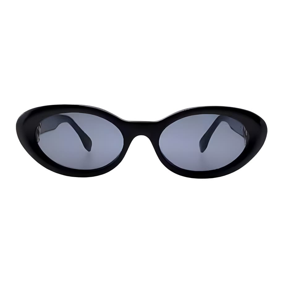 Солнцезащитные очки FENDI Пластиковая оправа OVAL SUNGLASSES Женские Черные - изображение 2
