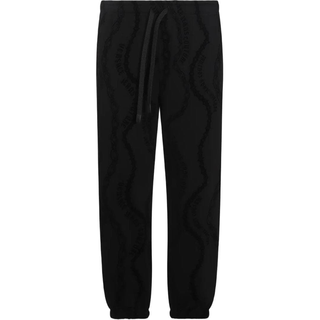 Штаны VERSACE JEANS COUTURE Вязаные спортивные брюки мужские черные - изображение 1