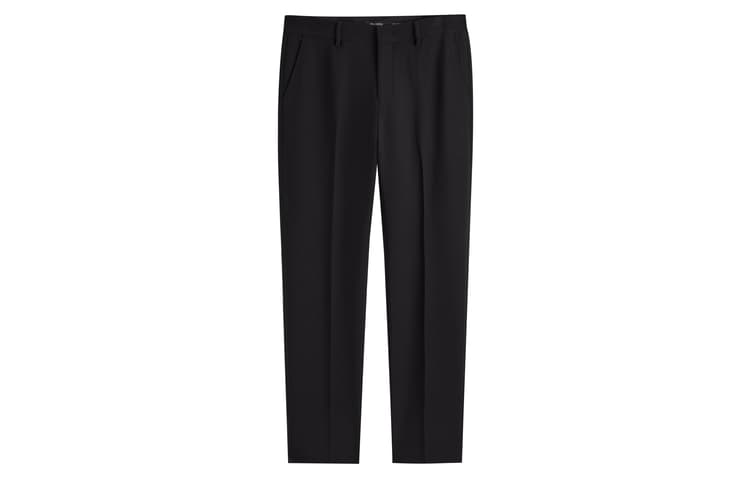 PEACEBIRD MEN Черный 1 (Slim Fit) Мужские Платье Брюки - изображение 1