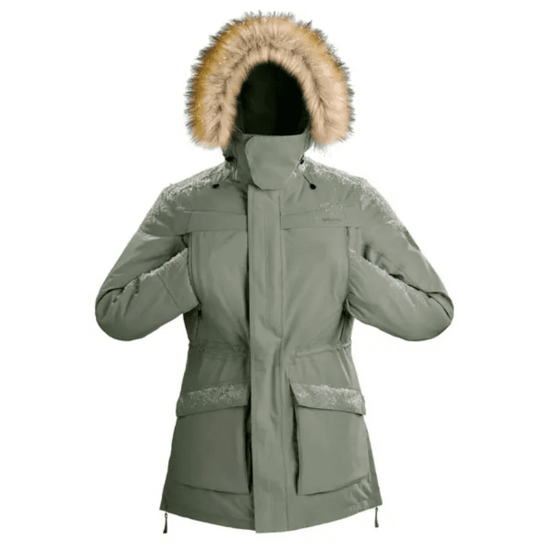 Зимняя куртка пуховик DECATHLON SH900 Хлопковый пуховик Мужской Хаки Зеленый - изображение 1