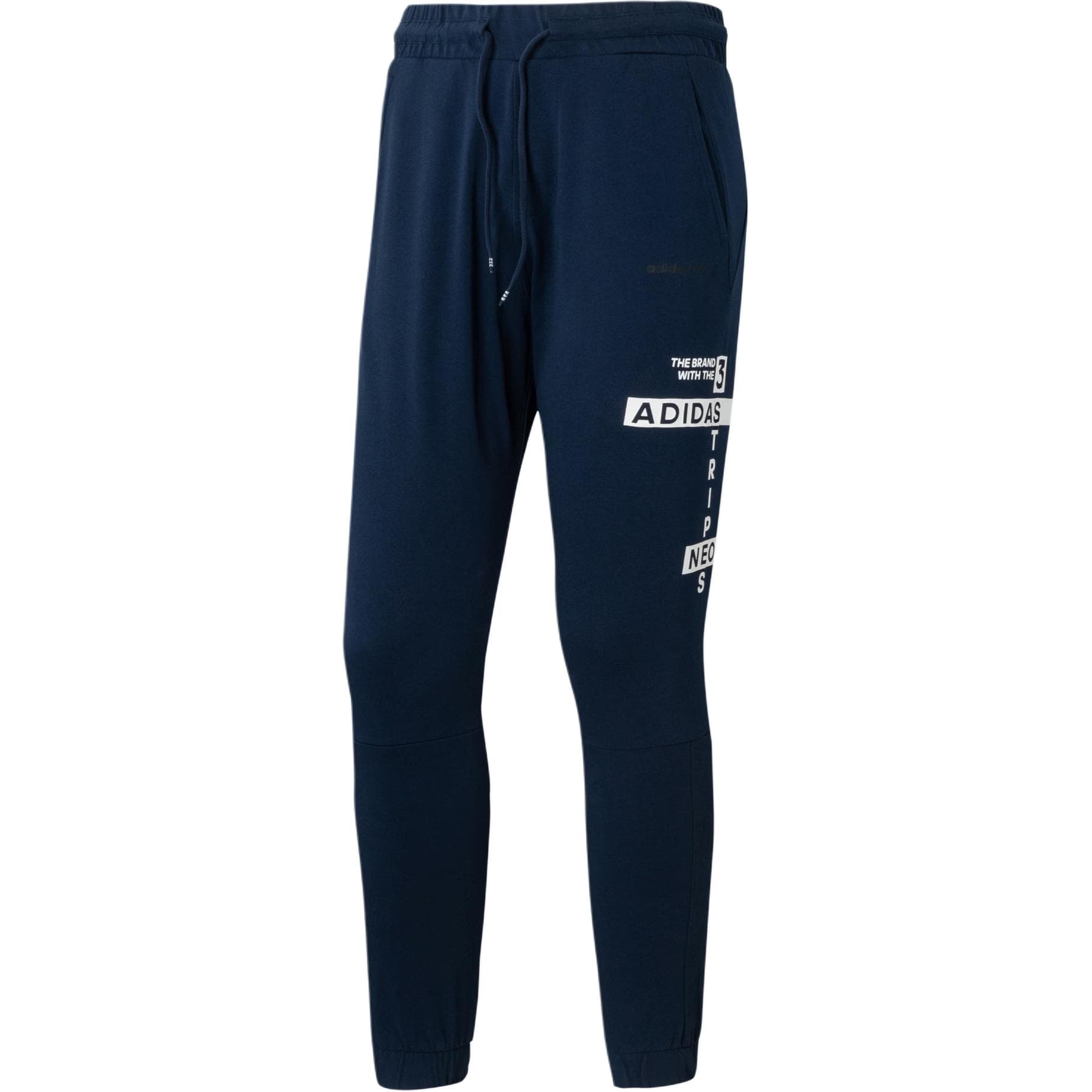 Штаны Adidas CS SLGN TP Вязаные тренировочные брюки мужские темно-синие - изображение 1