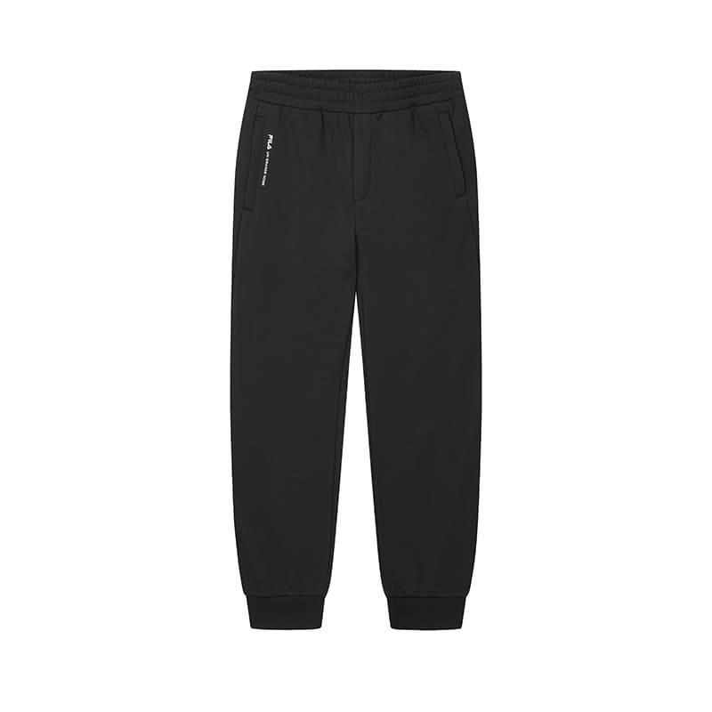 Штаны FILA ORIGINALE Эластичный манжет Однотонный Универсальный С флисовой подкладкой Эластичные Вязаные Тренировочные Штаны - изображение 1