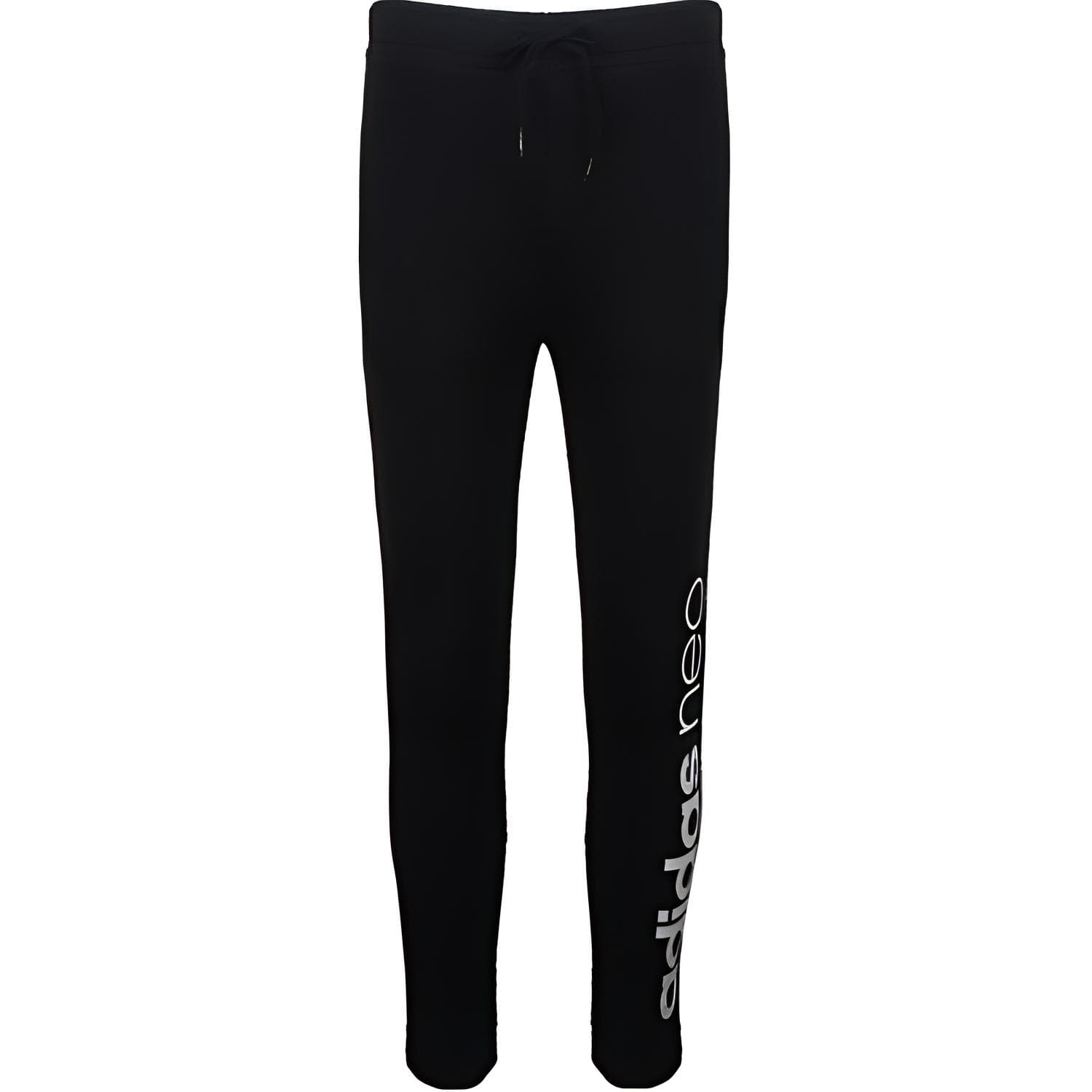 Штаны Adidas Neo Y CE ANEO FL TP Вязаные Тренировочные Штаны Мужские Черные - изображение 1