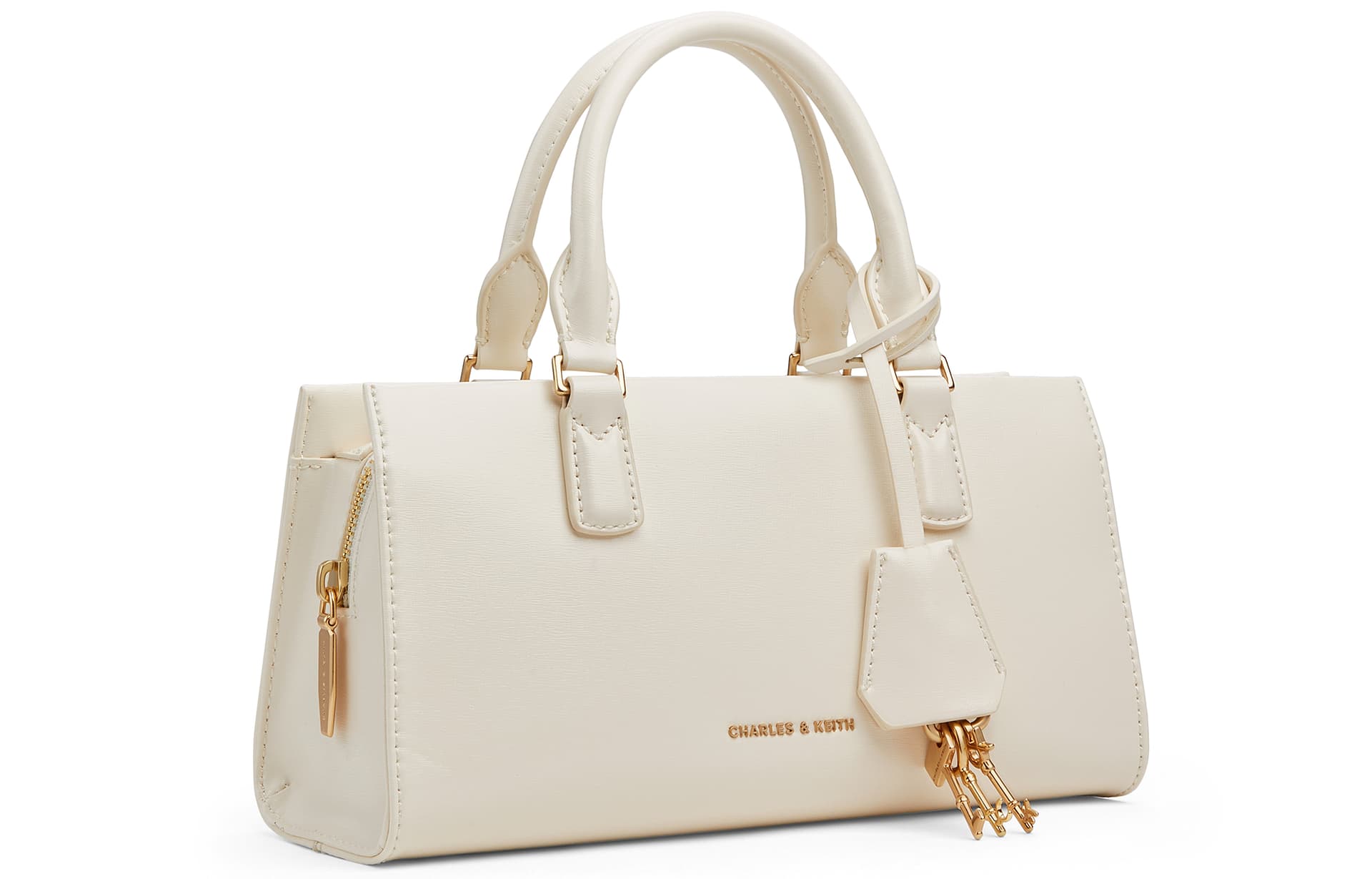 Сумка CHARLES KEITH ПУ (полиуретан) Сумки Маленькие Женские Черный Светло-розовый Светло-розовый Кремово-молочный белый Фуксия - изображение 2