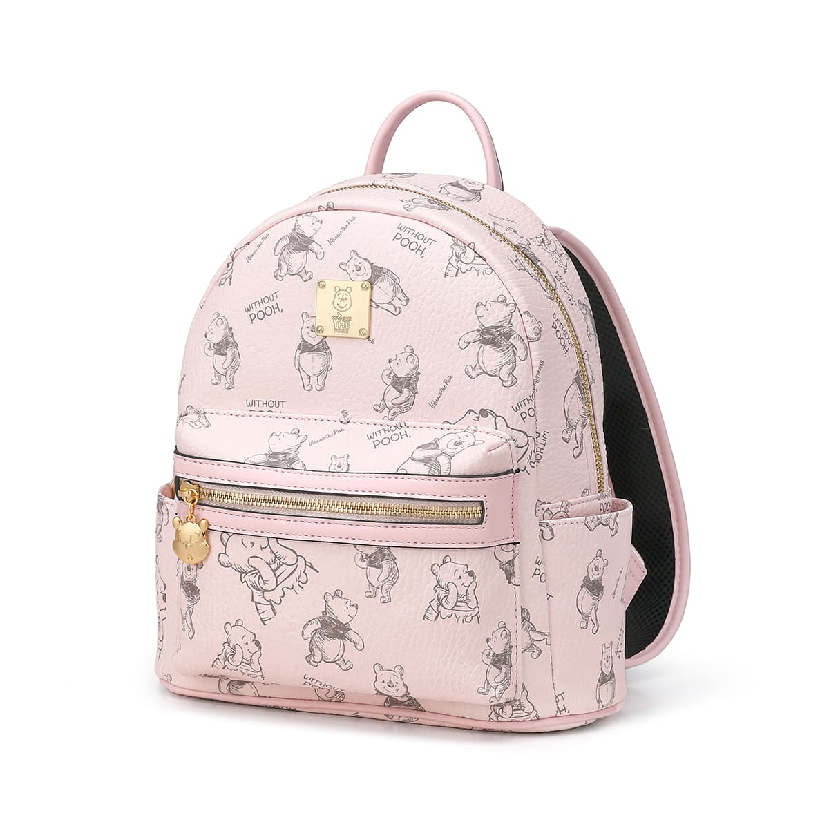 Рюкзак Disney Winnie The Pooh ПВХ Рюкзак Стандартный (Стандартный) Женский Абрикос Розовый Черный - изображение 8