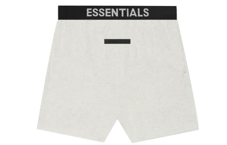 Шорты Fear of God Essentials SS21 Lounge Short Light Heather Oatmeal Logo - изображение 1