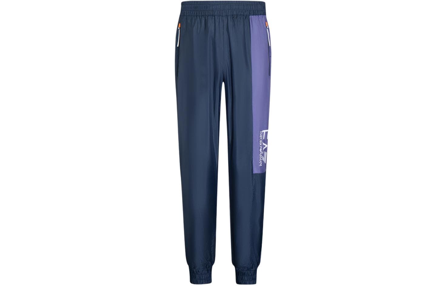 Штаны Emporio Armani EA7 SS24 Повседневные брюки Мужской Темно-синий - изображение 1