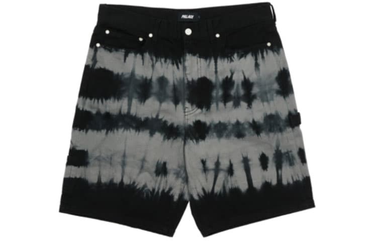 Шорты PALACE SS22 Tie-dye Shorts Black - изображение 1