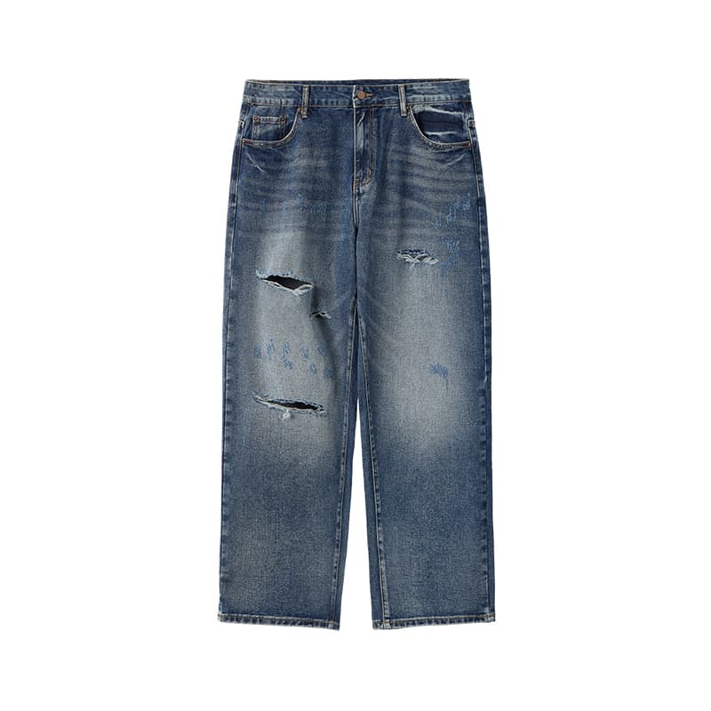 Штаны WAYNEXZAVIER Blue Men's Jeans WAYNEXZAVIER Синий Мужской Джинсы - изображение 1