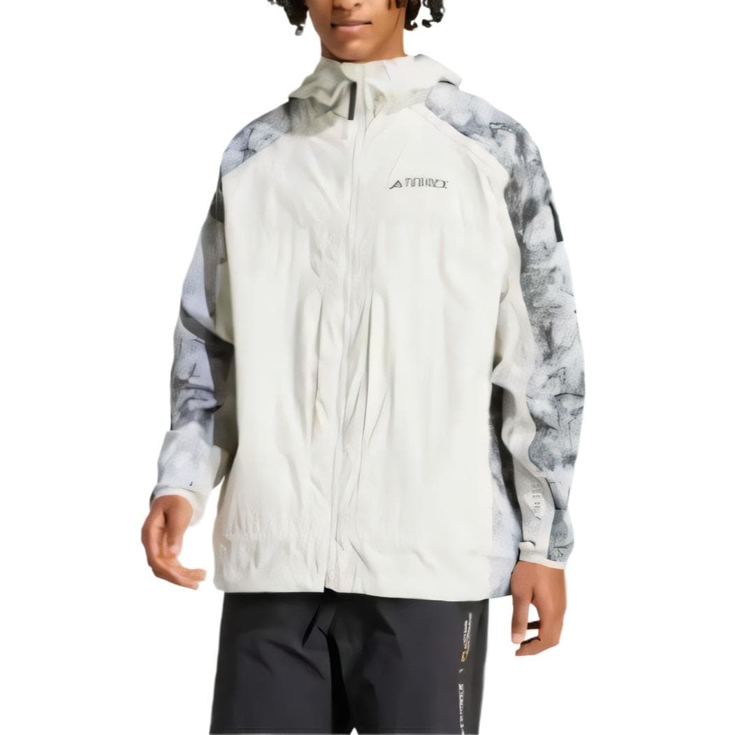 Ветровка Adidas x NATIONAL GEOGRAPHIC Terrex Тренчкот Мужской Дорожка Серый - изображение 3