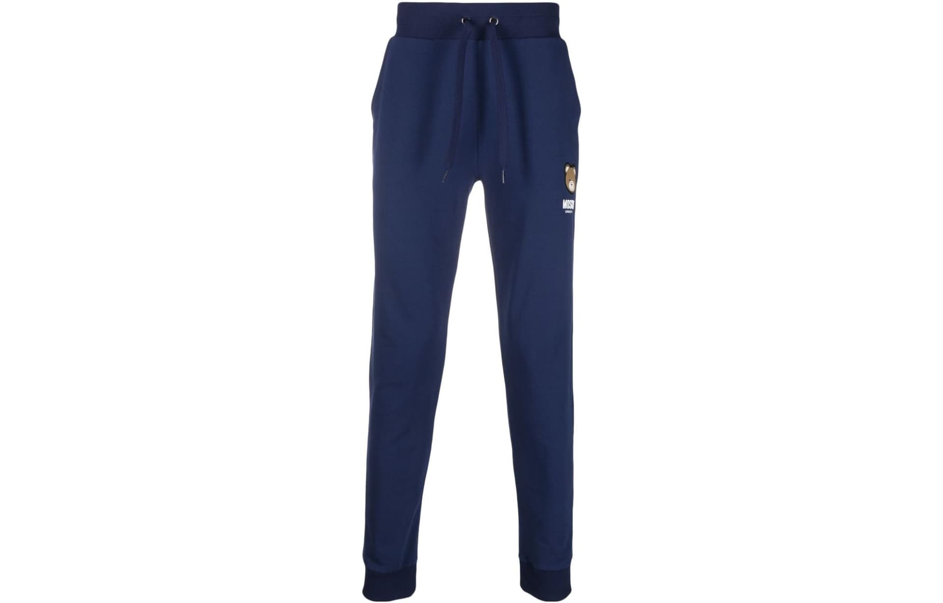 Штаны MOSCHINO Blue Men's Casual Pants MOSCHINO Синий Мужской Повседневный Брюки - изображение 1