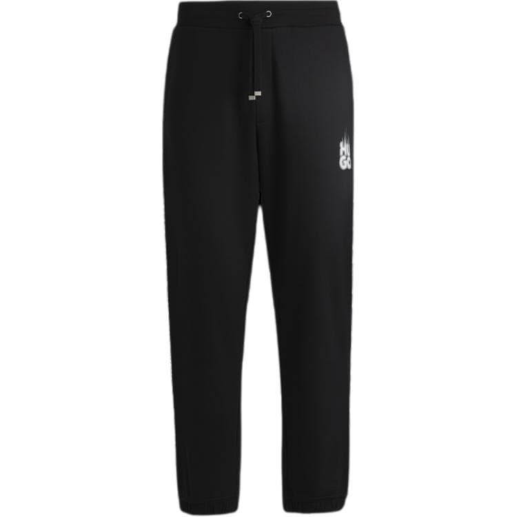 Штаны HUGO BOSS SS25 Вязаные тренировочные брюки мужские черные - изображение 1