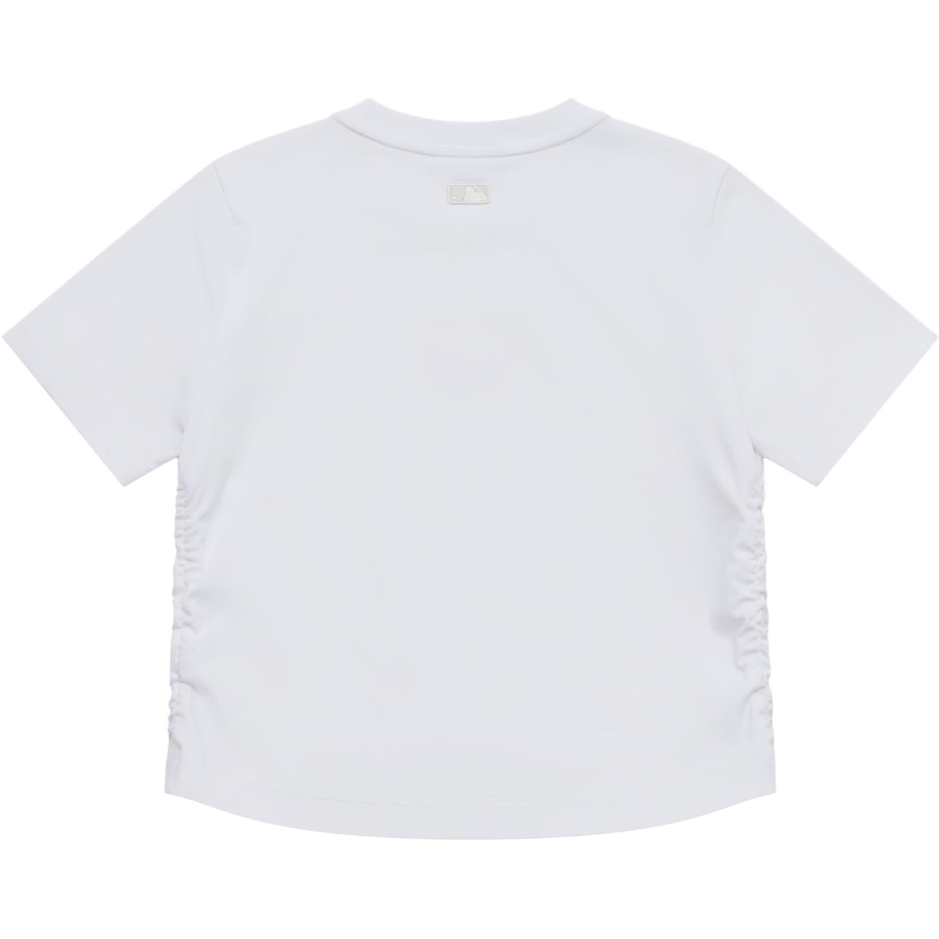 Футболка MLB Heart New York Yankees T-рубашка Женская Экрю - изображение 2