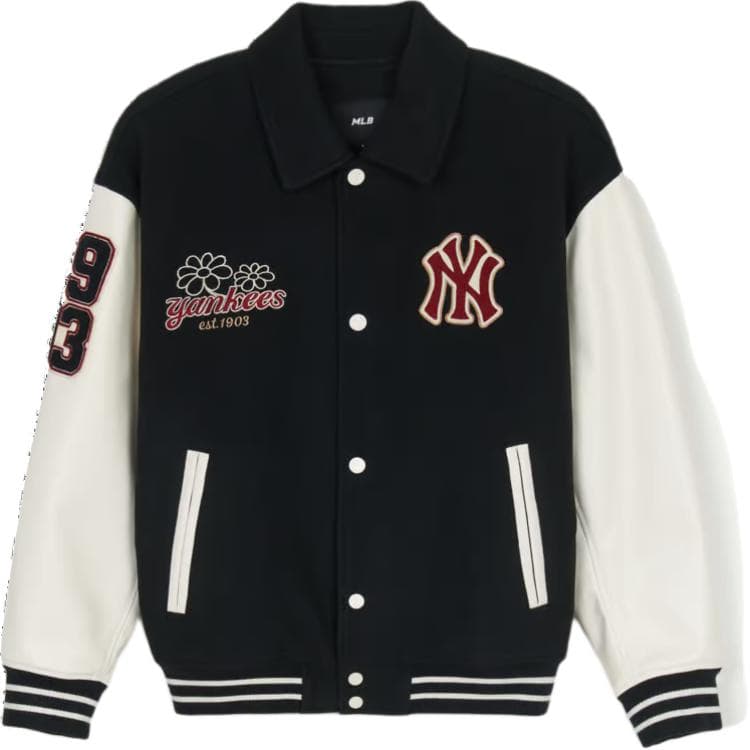 Куртка mlb New York Yankees Varsity Куртки Пальто Унисекс Черный - изображение 1