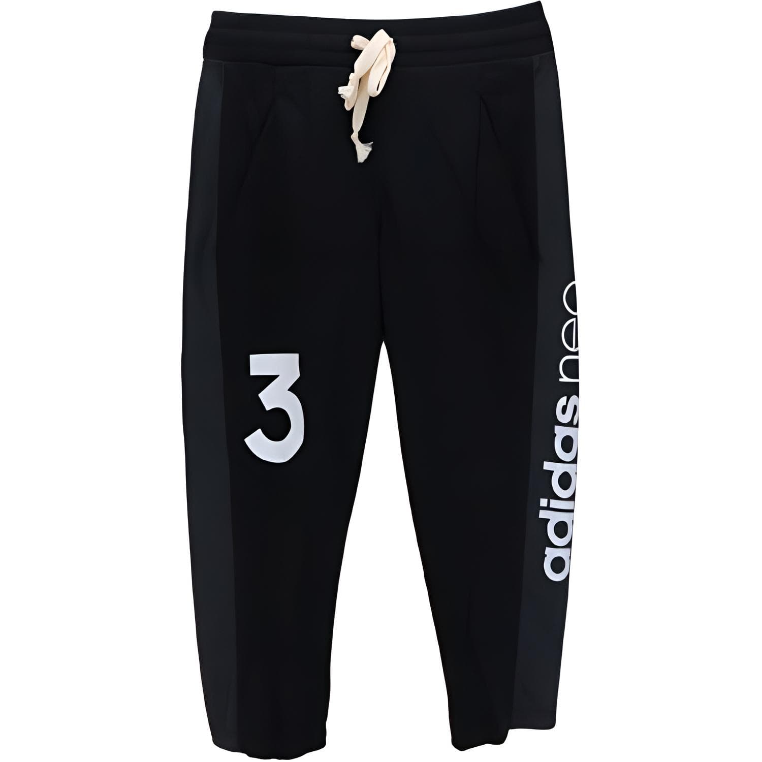 Штаны Adidas Neo Y CS 3 4 F Y TP Повседневные штаны Мужские Черные - изображение 1