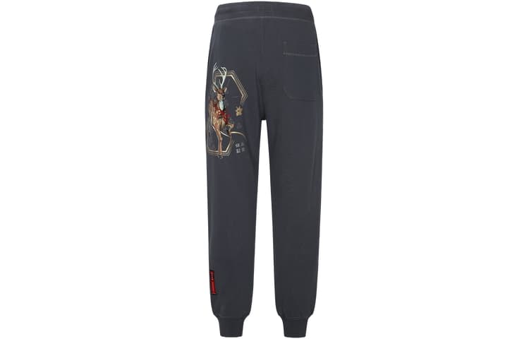 Штаны EVISU Gray Men's Casual Pants EVISU Серый Мужские Повседневные Брюки - изображение 1